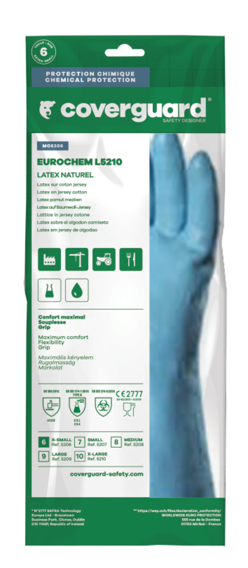 Mănuși de protecție chimică COVERGUARD EUROCHEM 5210