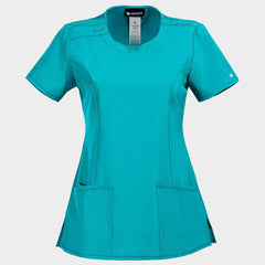 CHEROKEE ROUD PETROL DESCHIS CKE2624A Tunică medicală pentru femei