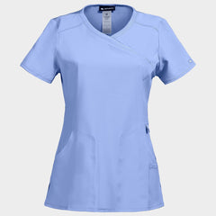 CHEROKEE WRAP ALBASTRU DESCHIS CKE2625A Tunică medicală pentru femei