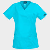 CHEROKEE WRAP TURQUOISE WWE4728 Tunică medicală pentru femei