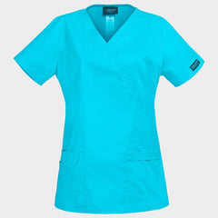 CHEROKEE WRAP TURQUOISE WWE4728 Tunică medicală pentru femei