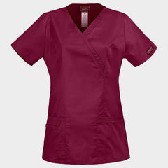 CHEROKEE WRAP VIȘINIU WWE4728 Tunică medicală pentru femei