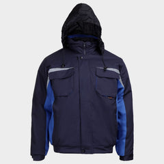 Costum de lucru pentru iarnă, bumbac 100%, termoizolant, hidrofob, Kastor Blue Cotton