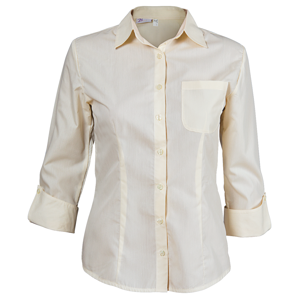 Cămașă pentru femei cu mâneci 3/4 BEUNIQUE CAMISA ȘAMPANIE