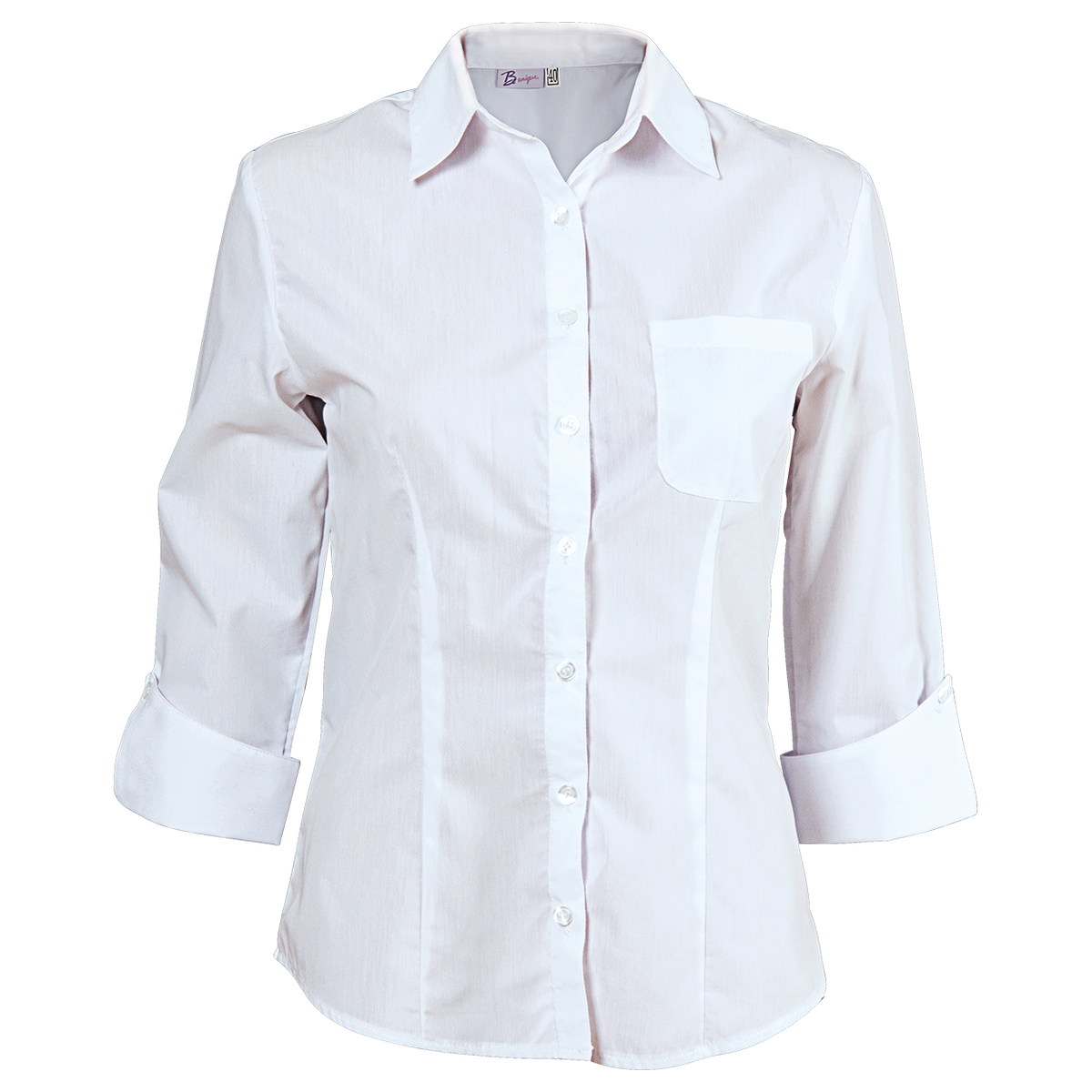 Cămașă pentru femei cu mâneci 3/4 BEUNIQUE CAMISA ALB