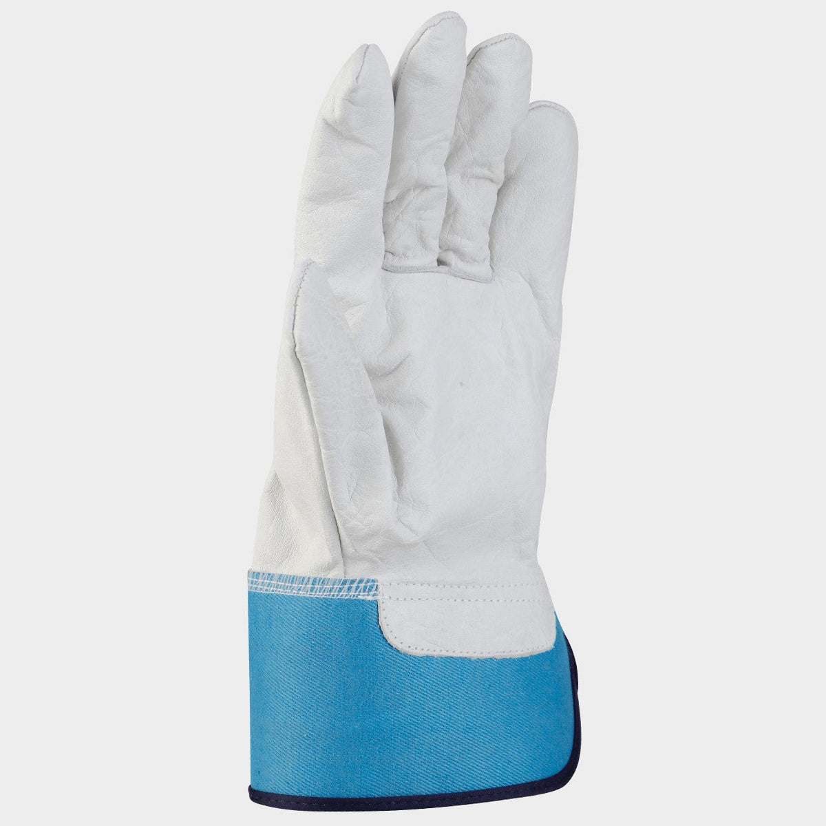 Mănuși din piele și material textil STENSO THOMSON ALBASTRU PETROL