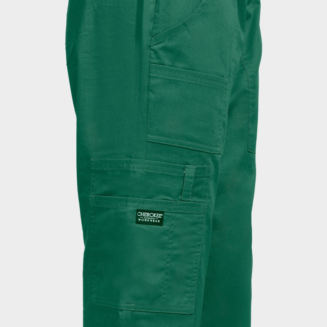Pantaloni medicali CHEROKEE MR CARGO VERDE WWE4005