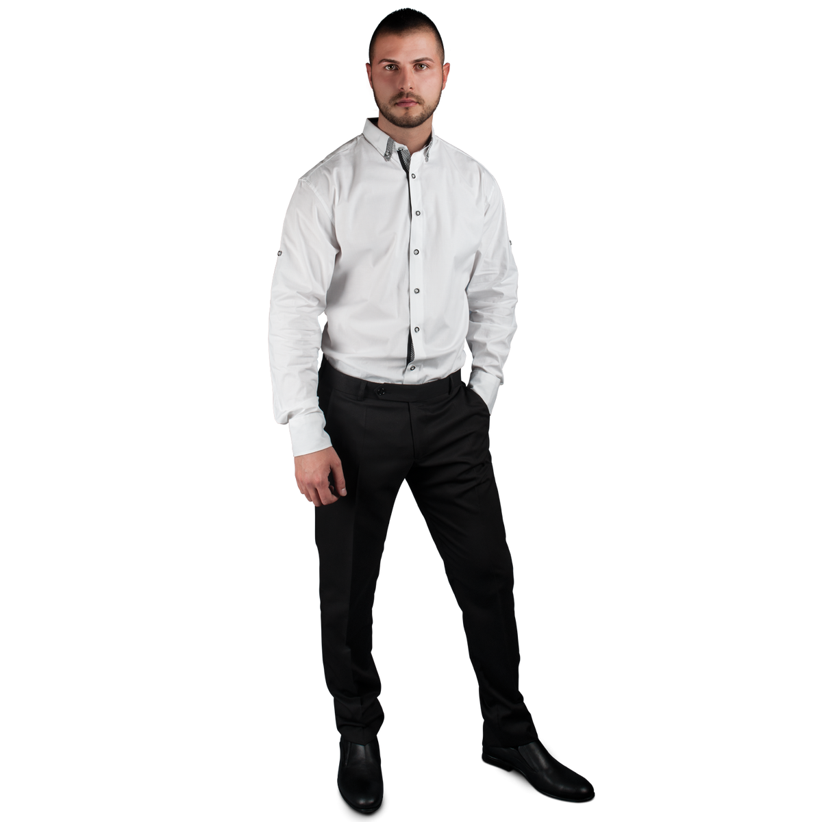 Cămașă pentru bărbați BEUNIQUE ALBERTO ALB