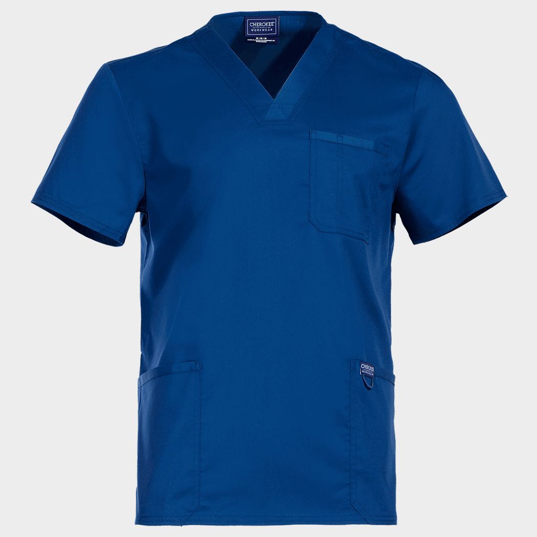 Tunică medicală pentru bărbați CHEROKEE V-NECK BLEUMARIN WWE670