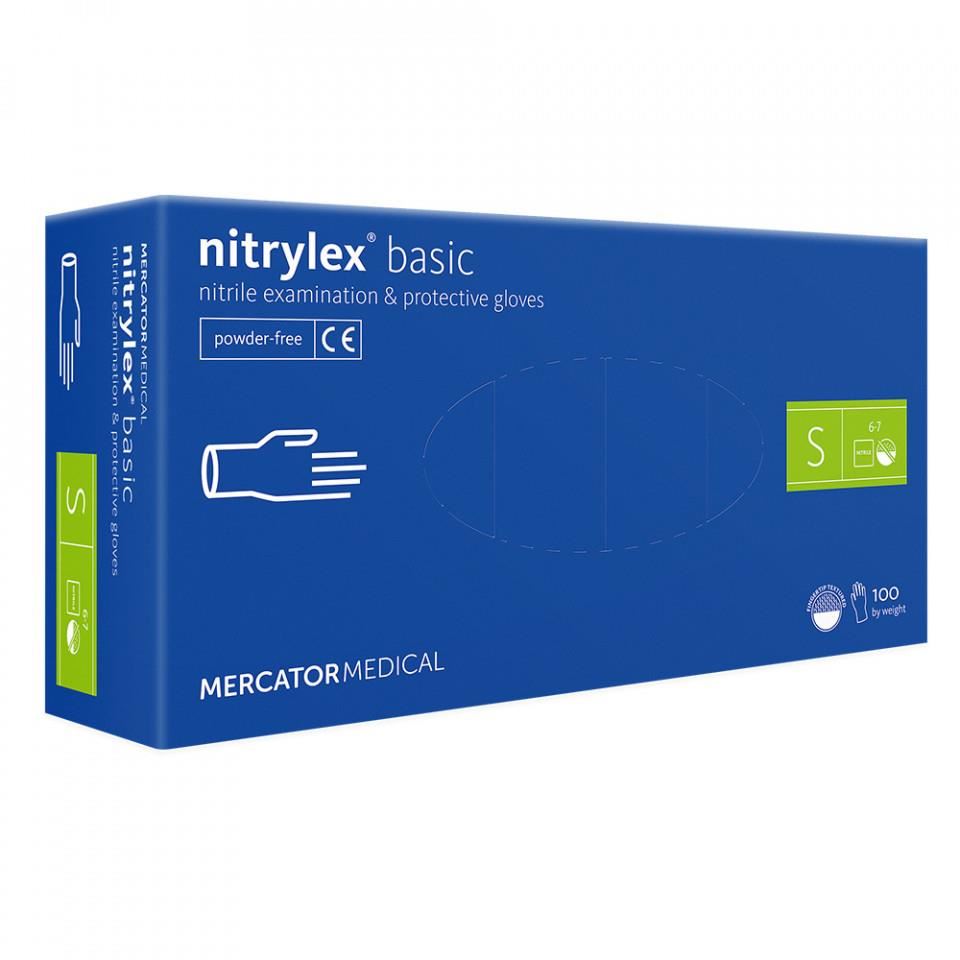 Manusi nitril unica folosinta NITRYLEX, nepudrate, 100 buc.