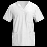 NOBBY ALB Tunica medicală pentru bărbați