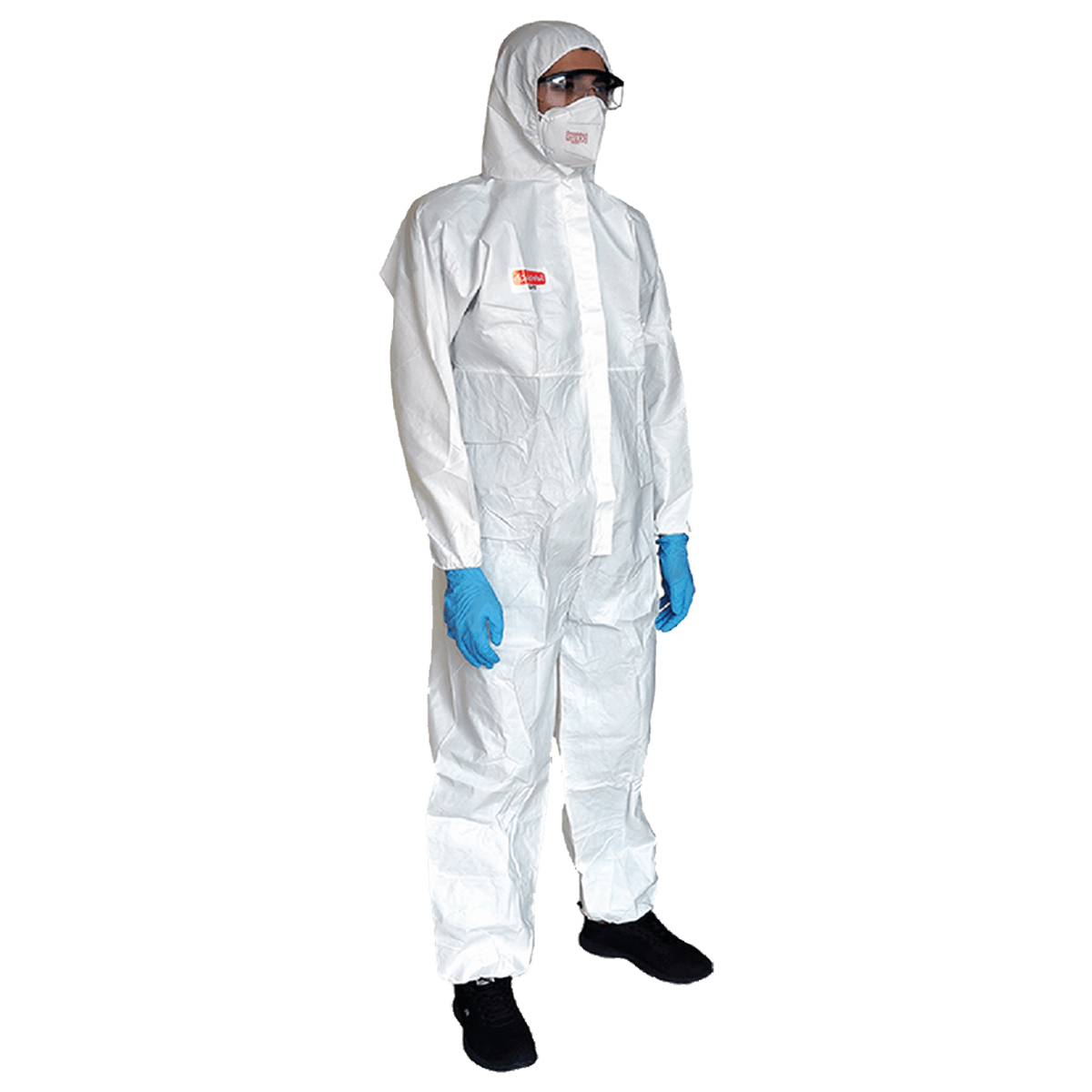 Combinezon de protecție cu glugă STENSO COVERALL ALB TYPE 5, 6
