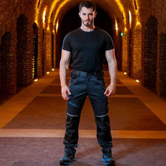 REVOLT 4STRETCH GREY/BLACK/PETROL Pantaloni de lucru