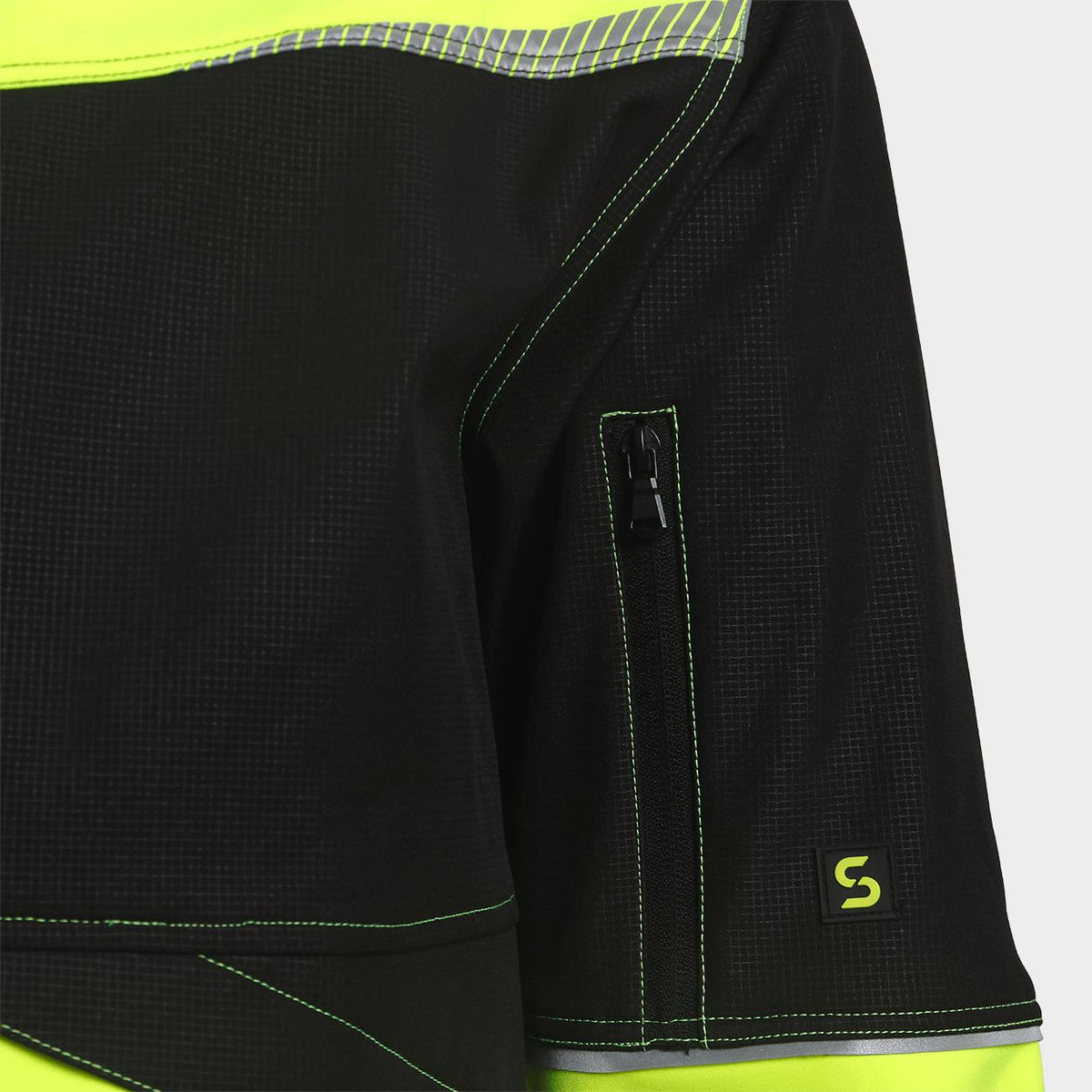 Jachetă softshell STENSO PRISMA 2.0 HV YELLOW/BLACK
