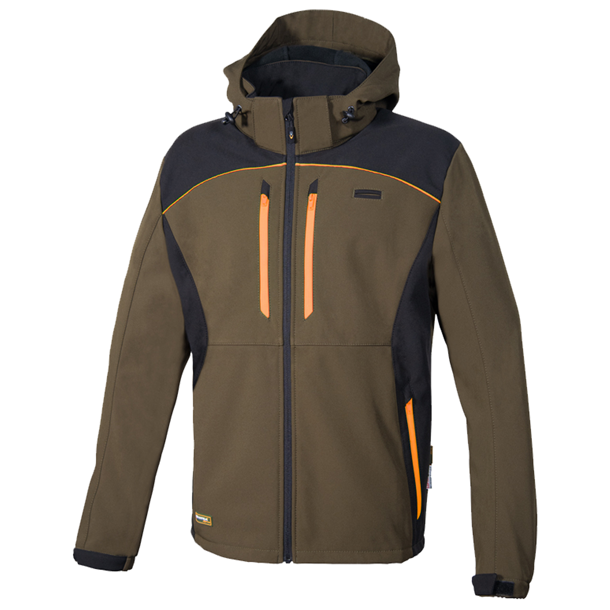 Geacă de lucru COFRA KLARBO SOFTSHELL WINTER MARO/NEGRU/PORTOCALIU
