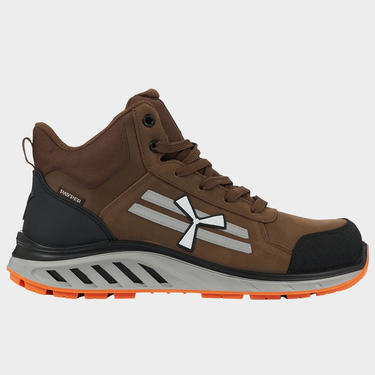 Încălțăminte de protecție PAYPER X-MOON MID S3S FO SR ESD CHOCO SPRITZ