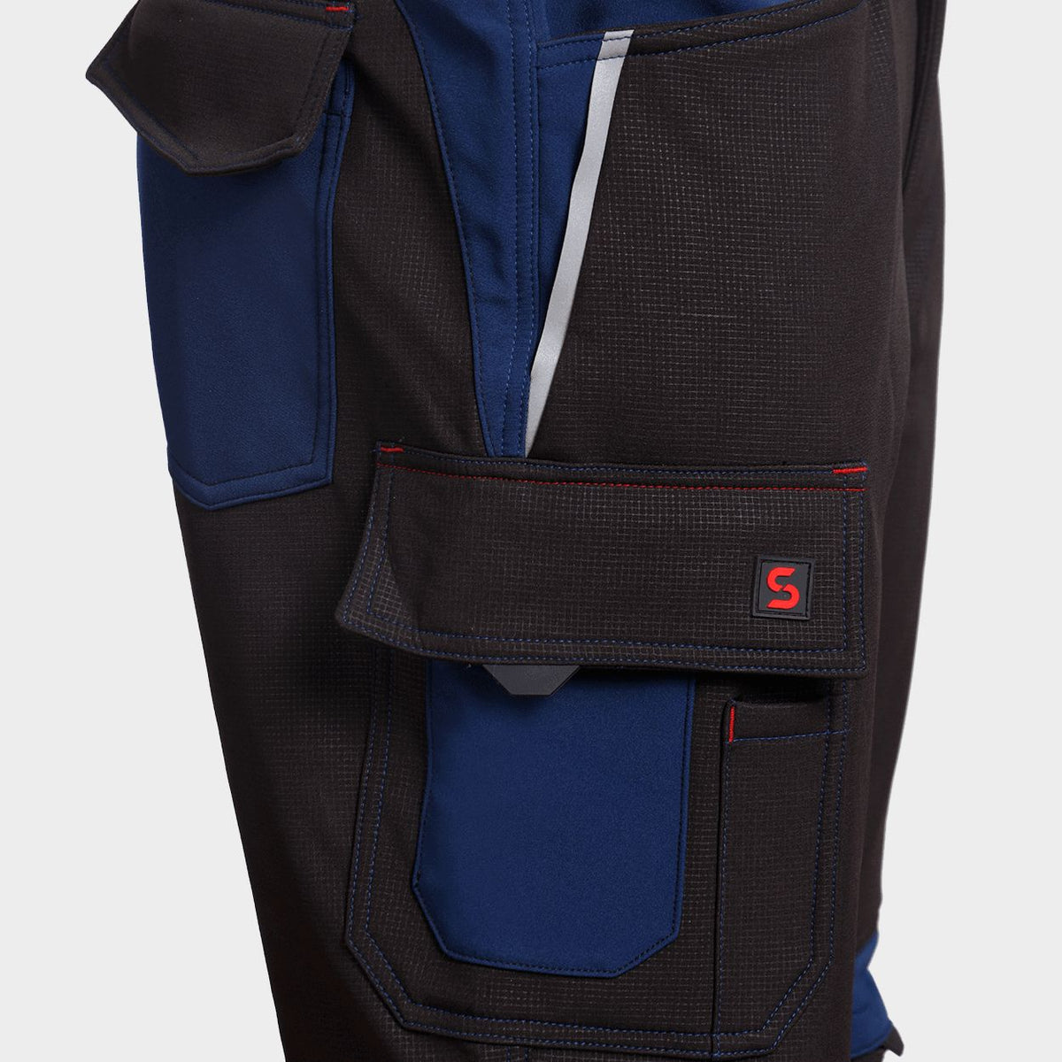 Pantaloni de lucru STENSO PRISMA SOFTSHELL 2.0 ALBASTRU NEGRU/ÎNCHIS