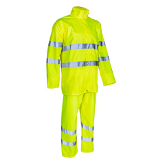 Costum de ploaie reflectorizant COVERGUARD KAWA galben