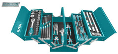 TOTAL - TRUSA DE SCULE IN CUTIE METALICA 59 PIESE (INDUSTRIAL)