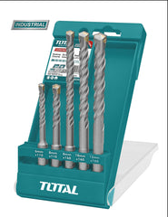 TOTAL - SET BURGHIE ROTOPERCUTOR SDS PLUS: 5 BUC (INDUSTRIAL)
