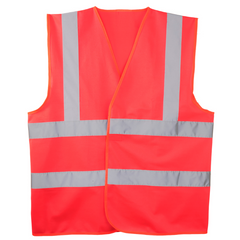 Vesta reflectorizanta COVERGUARD FLUO rosie