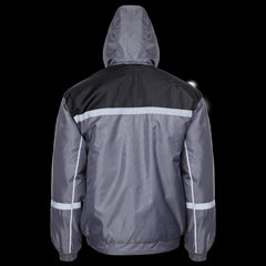 Costum de lucru impermeabil pentru iarnă, geacă + salopetă, Collins Grey