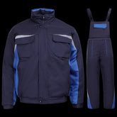 Costum de lucru pentru iarnă, bumbac 100%, termoizolant, hidrofob, Kastor Blue Cotton
