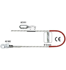 Frânghie de poziţionare cu protecţie şi manustop MANUST