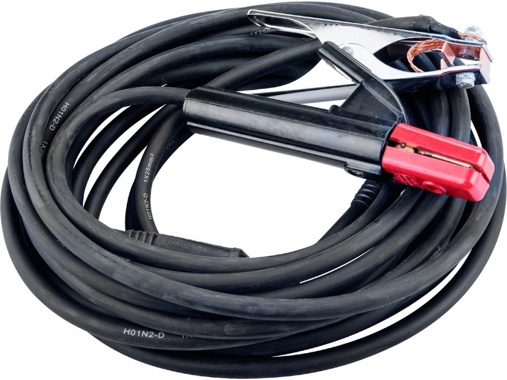 Set cablu cu cleste de sudura + cablu cu cleste de masa,16 mm2 , 300A