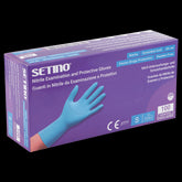 SETINO NITRIL ALBASTRU - 29 cm. Manusi de unica folosinta din nitril