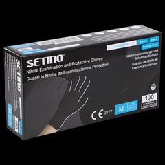 SETINO NITRIL NEGRU Manusi de unica folosinta din nitril