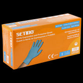 SETINO NITRILE ALBASTRU 9N Manusi de unica folosinta din nitril
