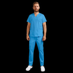 TONY ALBASTRU Pantaloni medicali