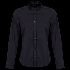 VELILLA NEGRU Camasa pentru femei cu stand guler