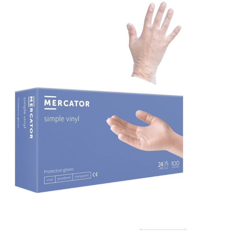 Manusi unica folosinta vinil MERCATOR VINYL BLUE