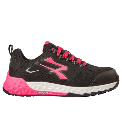 Pantofi de lucru U-POWER BRIENNE ESD S1PS HI HRO FO SR BLACK/PINK