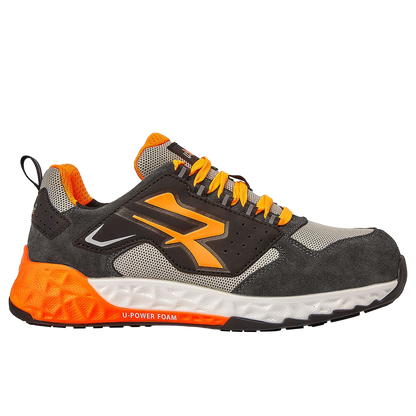 Pantofi de lucru U-POWER JAIME ESD S1PS HI HRO FO SR DARK GREY/ORANGE