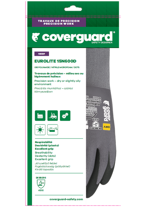 Mănuși de protecție COVERGUARD EUROLITE 15N600D