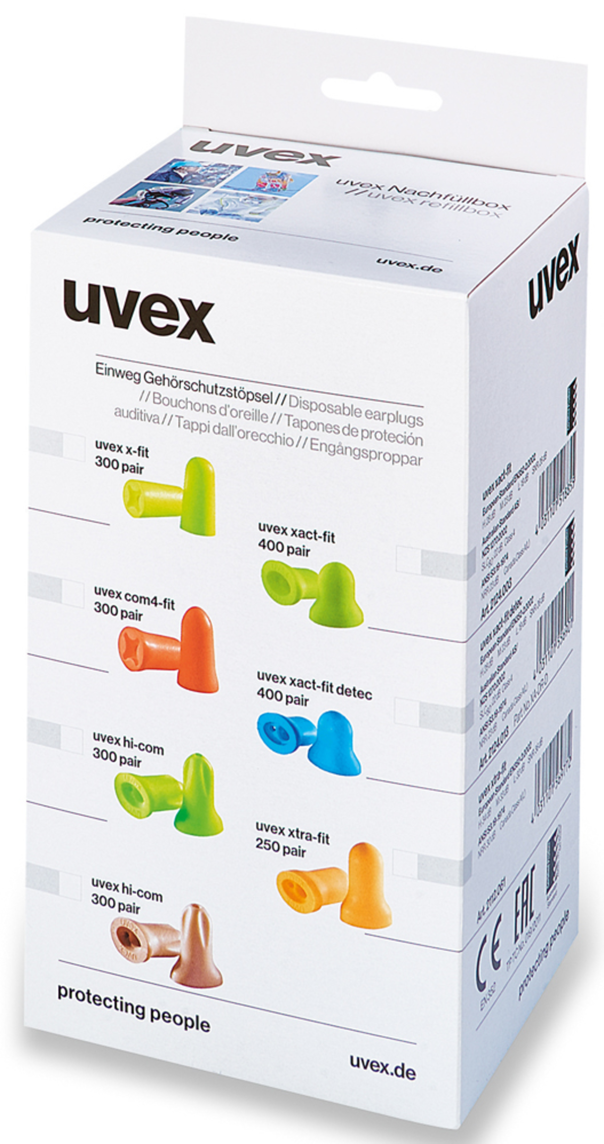 Antifoane interne UVEX X-FIT LIME