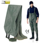 Cizme de protecție SIRIN PVC sold cu pieptar WADERS S5 SRC