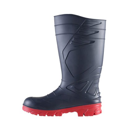 Cizme de protecție EXENA PVC Devil_24 Blue Red S5 SR