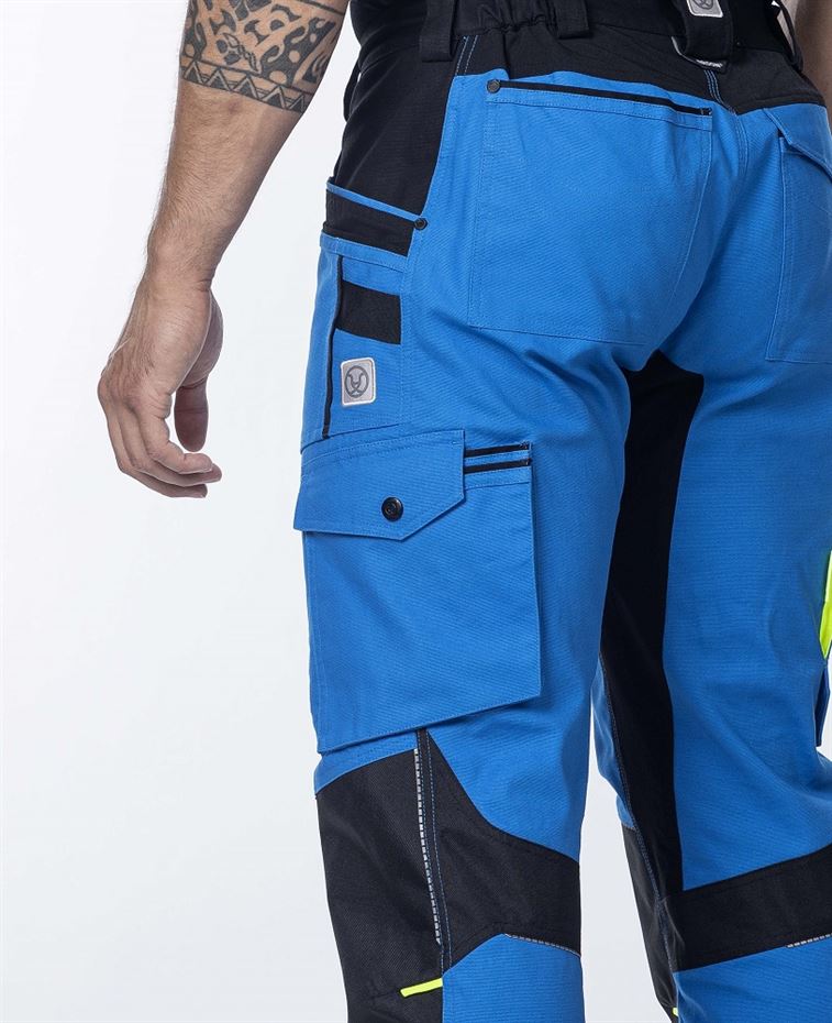 Pantaloni de lucru cu pieptar ARDON®4Xstretch® – Albastru – imaginea 3