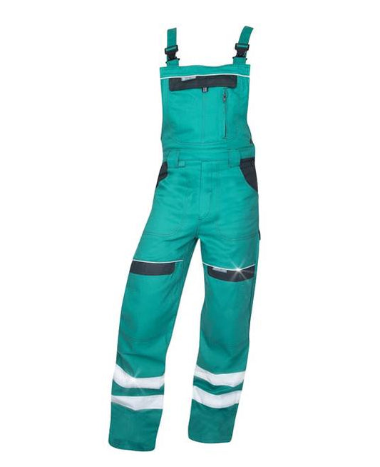 Pantaloni de lucru cu pieptar ARDON®COOL TREND – Verde