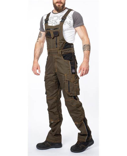 Pantaloni de lucru cu pieptar ARDON®VISION – Maro – imaginea 2