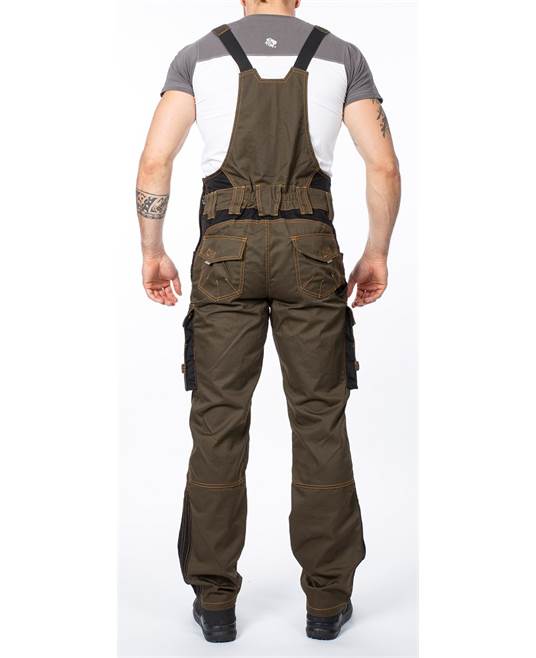 Pantaloni de lucru cu pieptar ARDON®VISION – Maro – imaginea 3