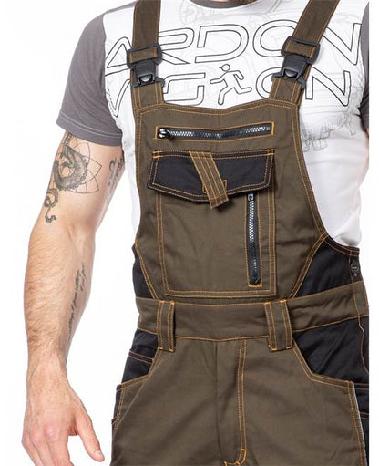 Pantaloni de lucru cu pieptar ARDON®VISION – Maro – imaginea 4