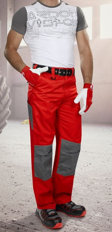 Pantaloni de lucru ARDON®2STRONG – Gri-roșu – imaginea 2