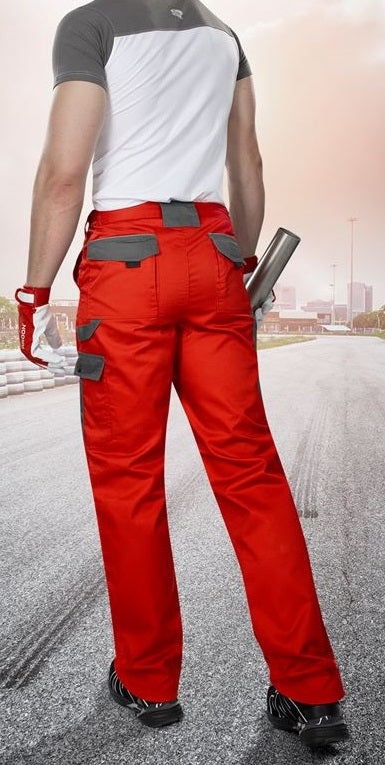 Pantaloni de lucru ARDON®2STRONG – Gri-roșu – imaginea 4