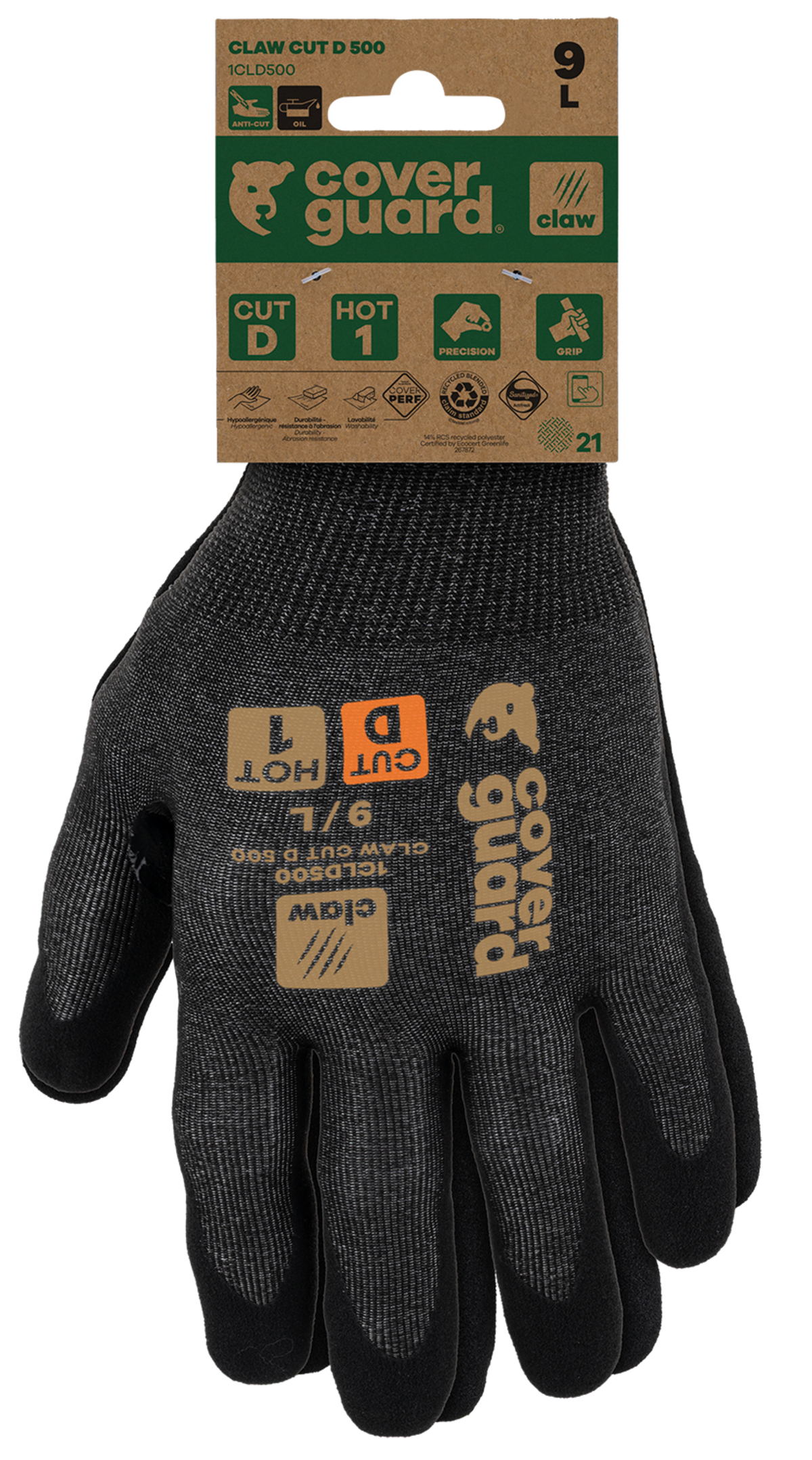 Mănuși anti-tăiere COVERGUARD CLAW CUT D 500
