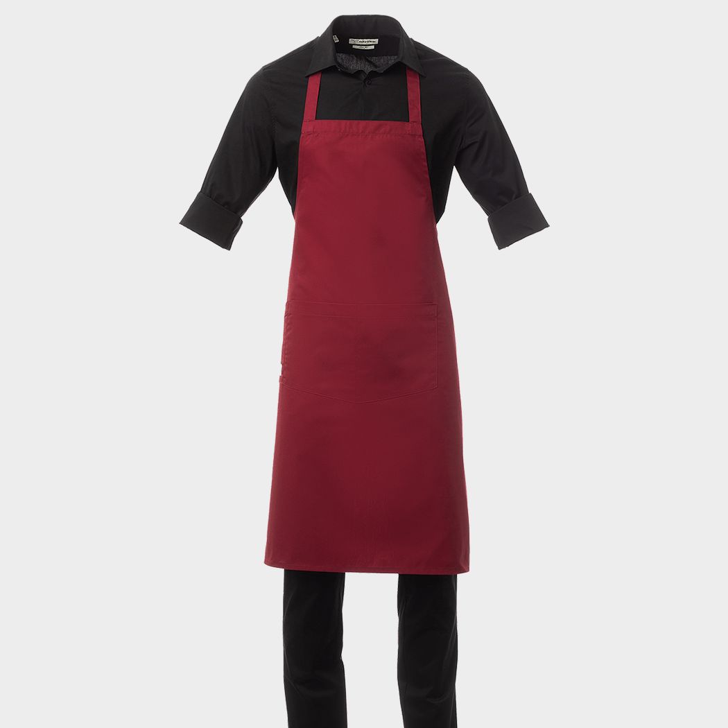 Șorț cu pieptar PAYPER BOUTIQUE BORDEAUX